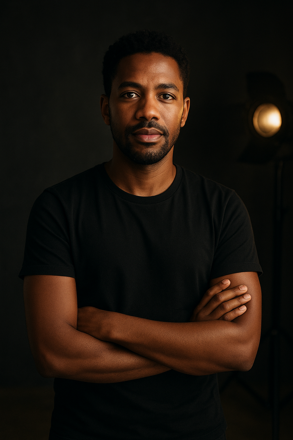 Siya Bhengu, founder of Talisman Media, in the studio
